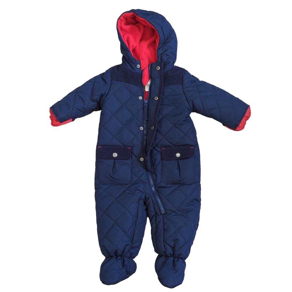Rothschild Baby Winter One Piece Bunting Snowsuit Fleece Quilted Warm 12 Months